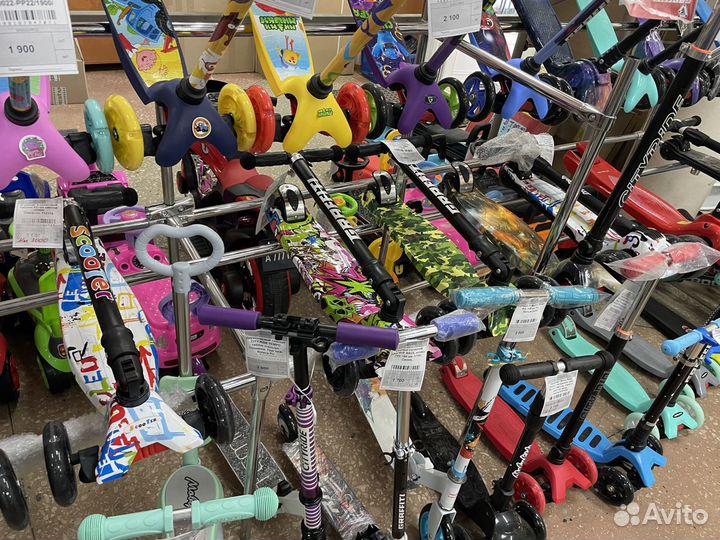 Самокат Городской 3-х колесный Трансформеры