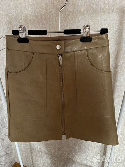 Кожаная юбка stradivarius