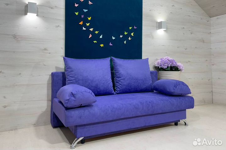 Диван еврокнижка без подлокотников