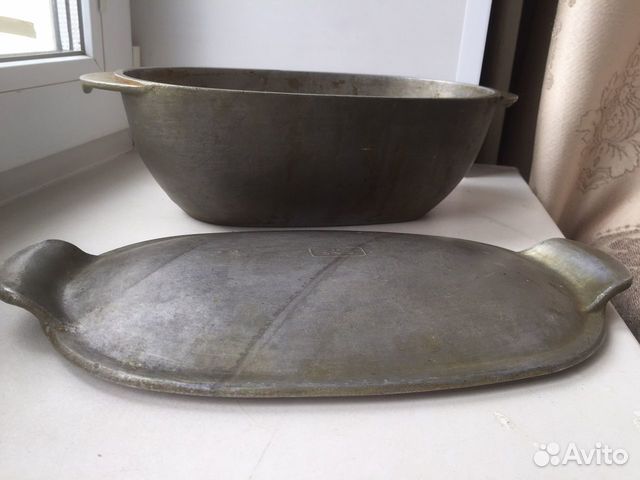 Утятница СССР с крышкой большая