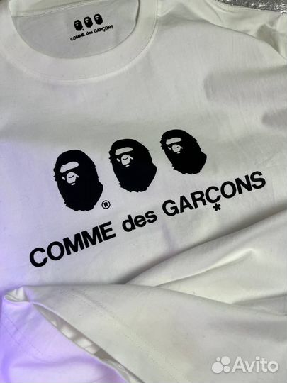 Футболка bape comme Des Garcons
