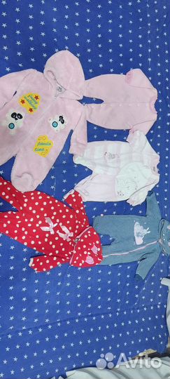 Домашние комбинезоны пакетом до 1 года