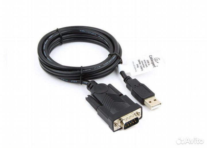 Шнур-адаптер USB(A) DB9M 1,5м Cablexpert