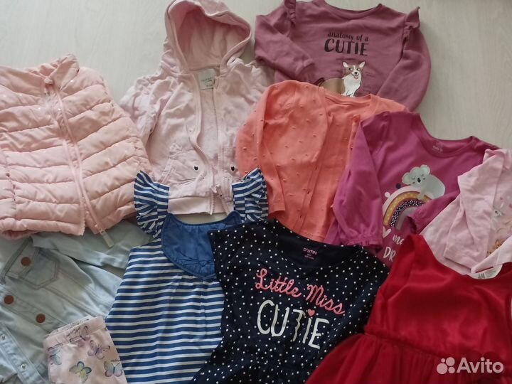 Пакет одежды на девочку 86-98