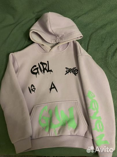 Продам худи на девочку с капюшоном с начесом