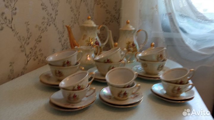 Чайно кофейный сервиз гдр