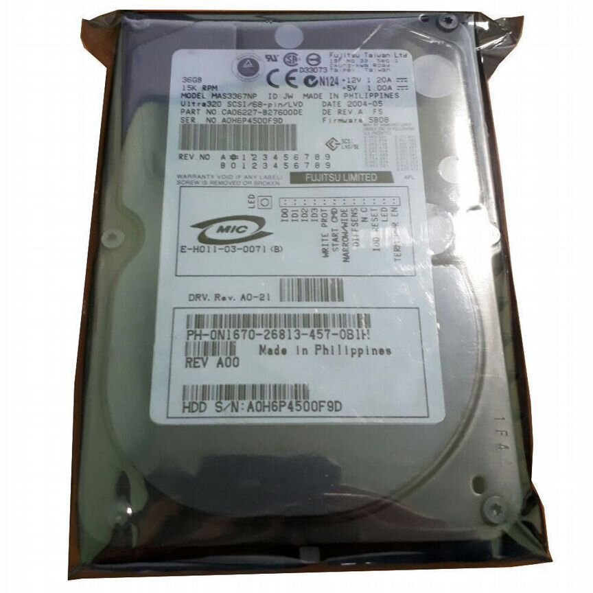 [MAS3367NP] Жесткий Диск Fujitsu 36gb Mas3367np