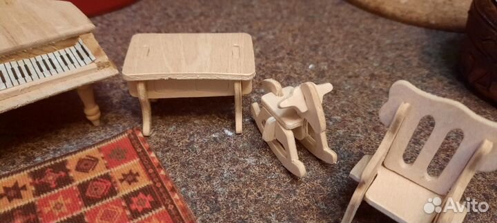 Кукольная мебель в кукольный домик, дерево