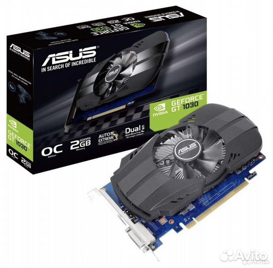 Видеокарта asus GeForce GT 1030