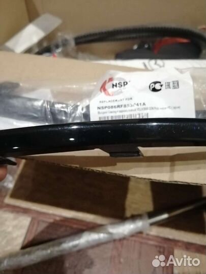 Молдинг заднего бампера volkswagen polo