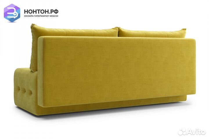 Диван еврокнижка Сити горчичный