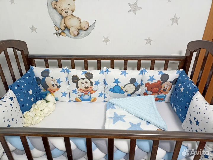 Бортики в детскую кроватку