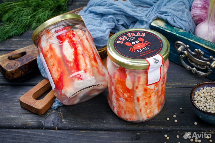 Мясо камчатского краба 1-я фаланга 