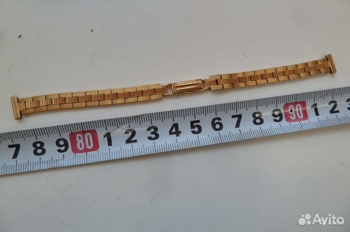 Браслет для женских часов позолоченный новый СССР