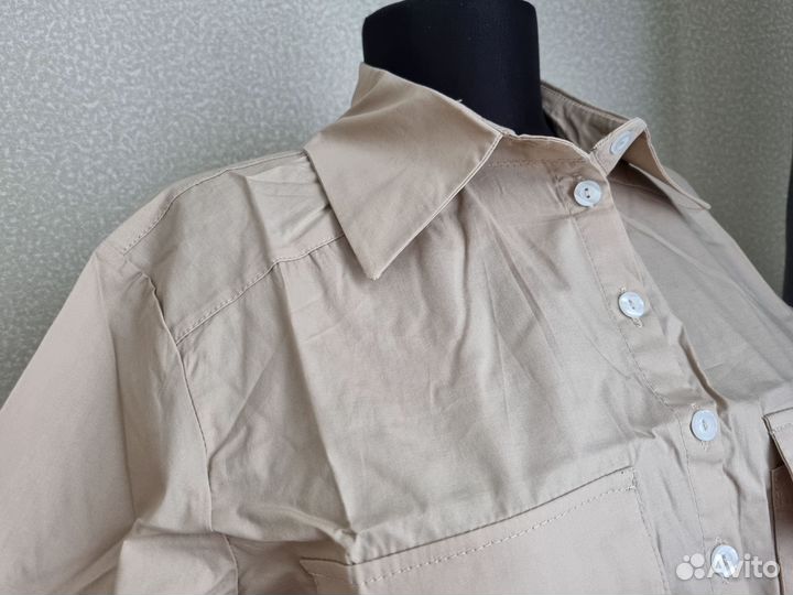 Укороченная рубашка новая 44 46