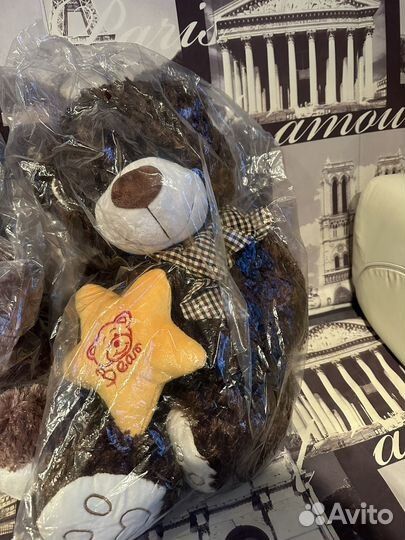 Игрушка медведь мягкий большой новый 40 см