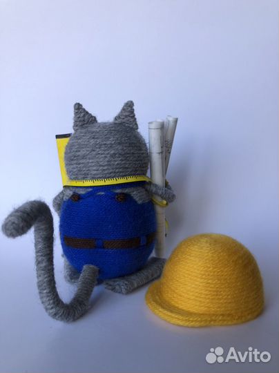 Кот строитель/сувенир/подарок