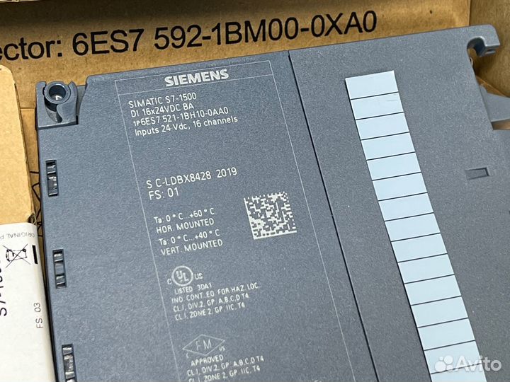 Siemens 6ES7521-1BH10-0AA0 новый, откр. упак. 1 шт