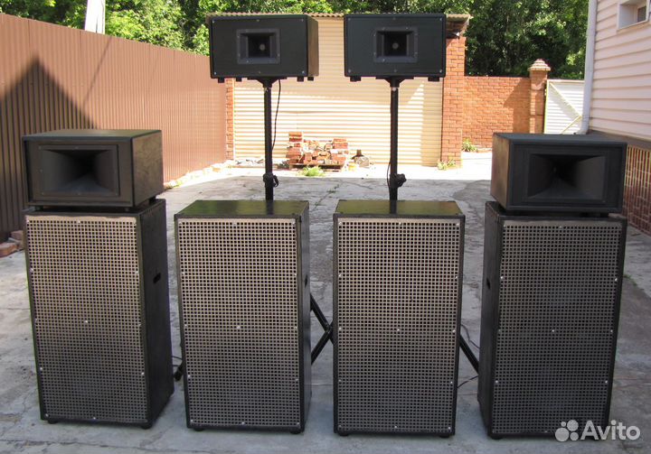 Колонки K-Sound 4200W 8ш Вч-Рупоры+Нч-12