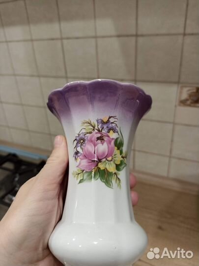 Ваза СССР фарфоровая Коростень