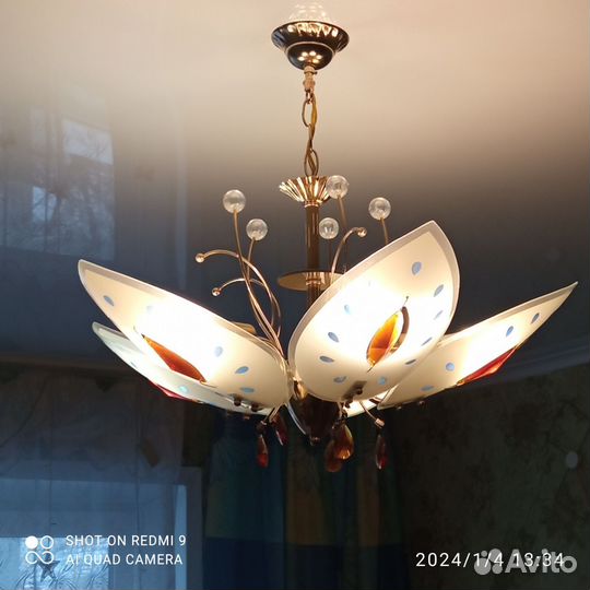 Люстра потолочная бу