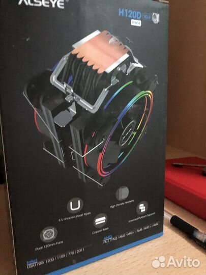 Башенный кулер для процессора CPU Alseye H120D