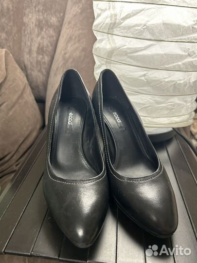 Туфли ecco 37 черные