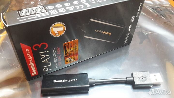 Creative Sound Blaster Play 3 усилитель ушей