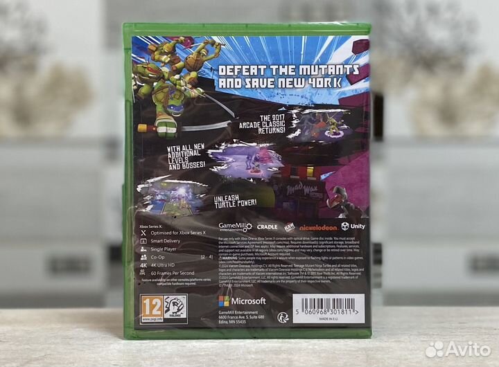 Черепашки Ниндзя Arcade Wrath Of The Mutants Xbox