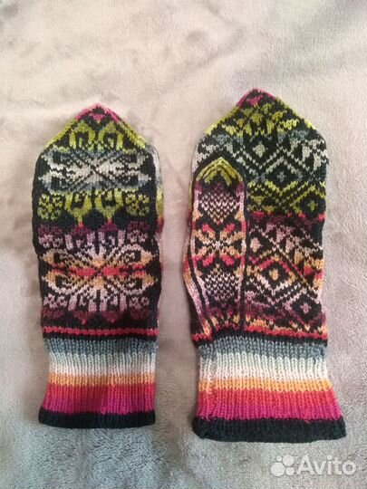 Варежки шапка и шарфы зимние