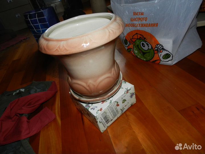 Горшок керамический для комнатных растений