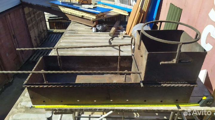 Мангал с печью под казан