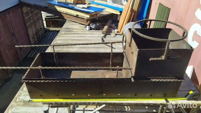 Мангал с печью под казан