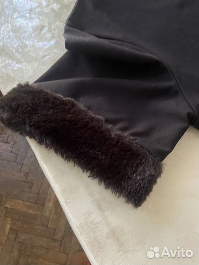 Кофта женская с меховой манжеткой на рукове