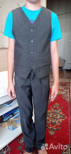 Школьная форма для мальчика 134 серая