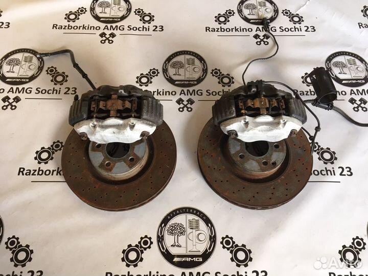 Комплект передних тормозов для Mercedes W216 W221