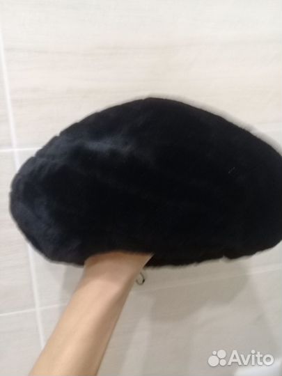 Берет женский из стриженной овчины