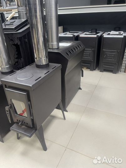 Печь дровяная со стеклом