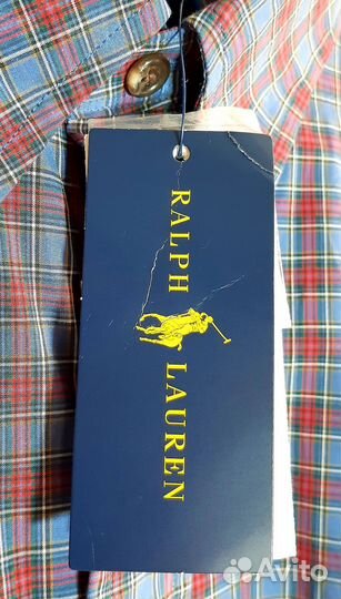 Рубашка Ralph Lauren NEW check blue multi XL