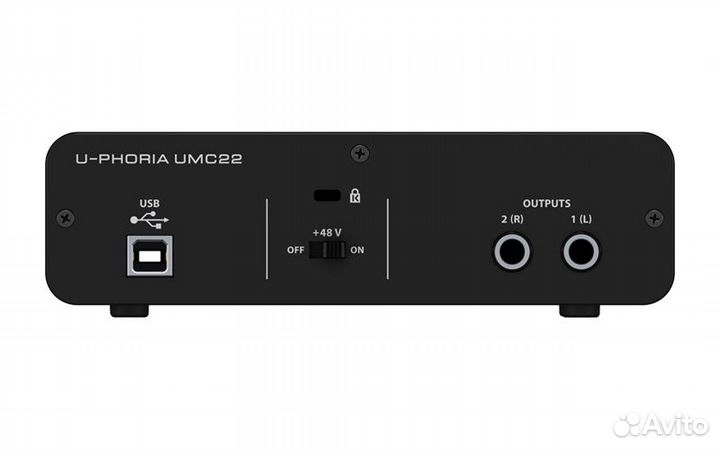 Behringer UMC22 - аудиоинтерфейс USB (Аудиокарта)