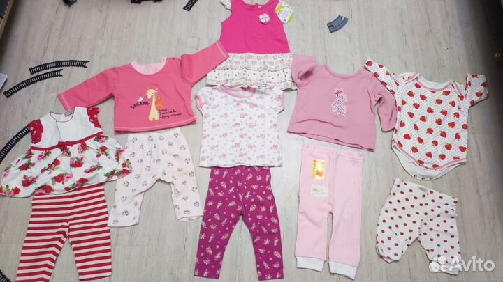 Вещи пакетом на девочку до 80 размер