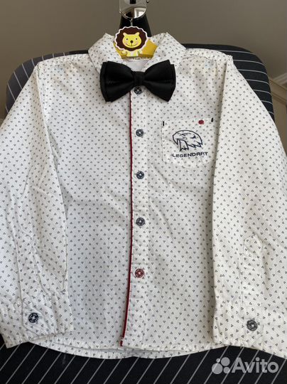 Костюм (рубашка+штаны+бабочка)