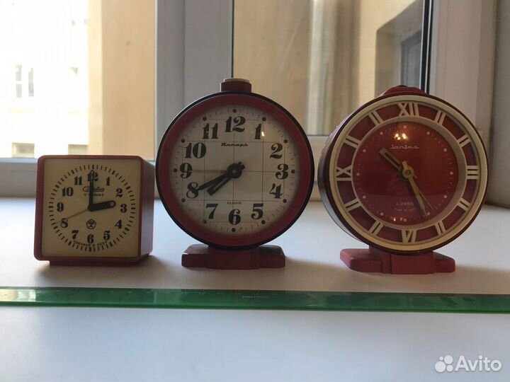 Будильник СССР Янтарь и Слава