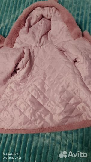 Шубка для девочки 80-86