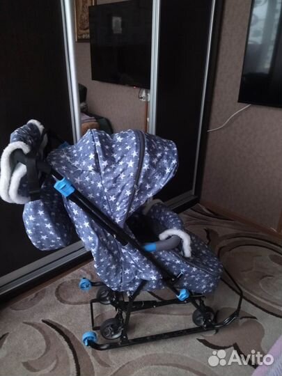 Детские санки коляска