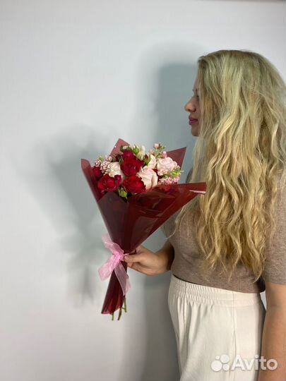 Микс из роз. Букеты. Доставка