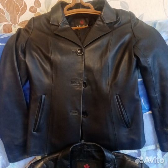 Куртка кожаная женская 44 размер