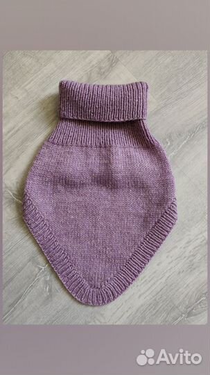 Комплект варежки+снуд уголок