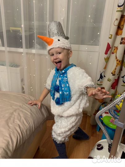 Костюм снеговика 104 110