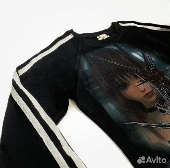 Лонгслив NO.145-X 3-stripes Black Longsleeve